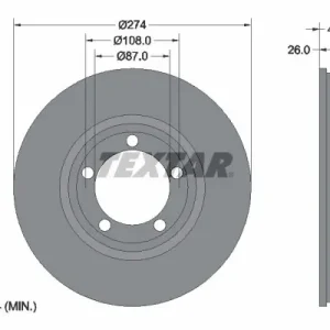 Bezpieczne zakupy Tarcza hamulcowa TEXTAR 92221800