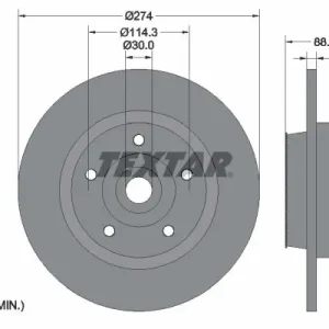 Zniżka Tarcza hamulcowa TEXTAR 92232603