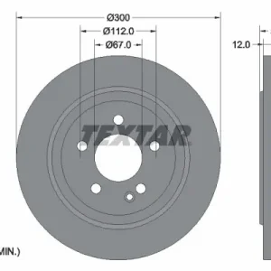 Tarcza hamulcowa TEXTAR 92272703 Kup teraz