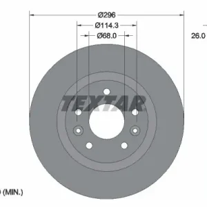 Bestseller Tarcza hamulcowa TEXTAR 92274203