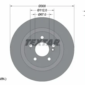 Tarcza hamulcowa TEXTAR 92277503 Kup online