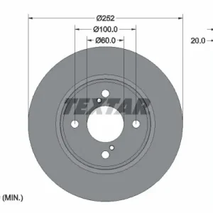 Bezpieczna płatność Tarcza hamulcowa TEXTAR 92303703