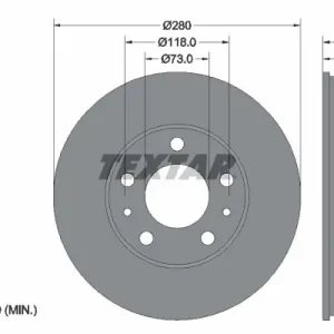Zniżka Tarcza hamulcowa TEXTAR 92305203