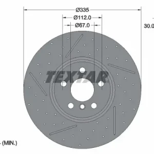 Darmowa dostawa Tarcza hamulcowa TEXTAR 92317105