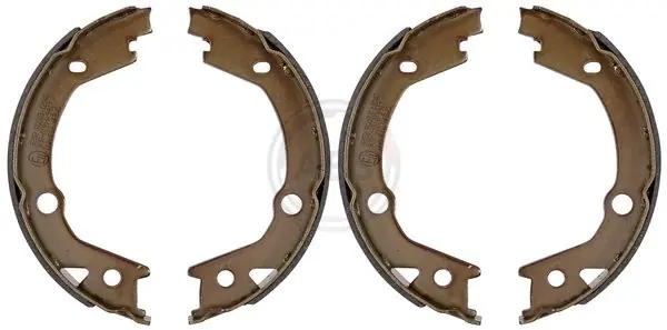 Zestaw szczęk hamulcowych, hamulec postojowy A.B.S. 9253 Rabat