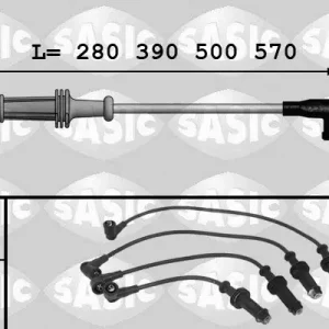 Zestaw przewodów zapłonowych SASIC 9280003 Dostępne od ręki