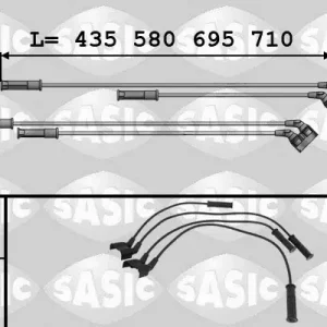 Zestaw przewodów zapłonowych SASIC 9284002 Okazja