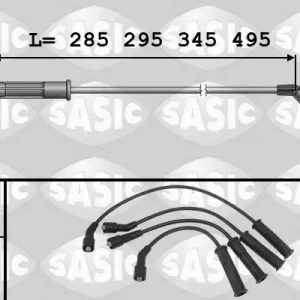 Wybór klientów Zestaw przewodów zapłonowych SASIC 9284006