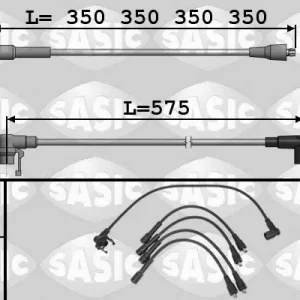 Zestaw przewodów zapłonowych SASIC 9284009 Ograniczona ilość
