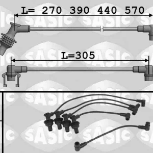 Wyprzedaż Zestaw przewodów zapłonowych SASIC 9284010