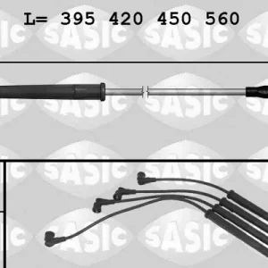 Do wyczerpania zapasów Zestaw przewodów zapłonowych SASIC 9284011