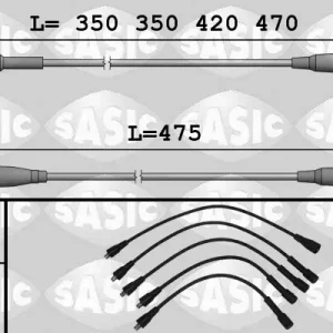 Zestaw przewodów zapłonowych SASIC 9284016 Hit sprzedaży