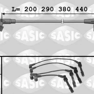 Darmowa dostawa Zestaw przewodów zapłonowych SASIC 9286002