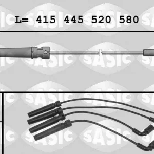 Zestaw przewodów zapłonowych SASIC 9286003 Bestseller