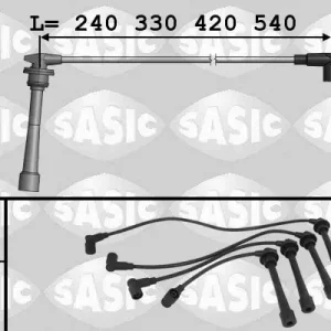 Zestaw przewodów zapłonowych SASIC 9286018 Łatwy zwrot