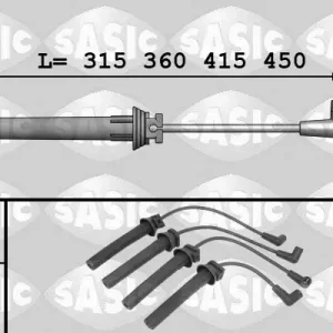 Tylko do końca tygodnia Zestaw przewodów zapłonowych SASIC 9286029