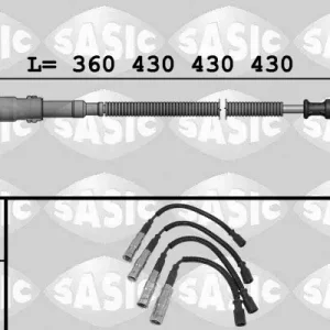 Tylko do końca tygodnia Zestaw przewodów zapłonowych SASIC 9286033
