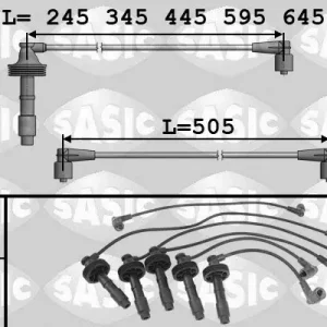 Zestaw przewodów zapłonowych SASIC 9286035 Obniżka ceny
