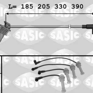 Ekspresowa dostawa Zestaw przewodów zapłonowych SASIC 9286043
