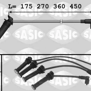 Wybór klientów Zestaw przewodów zapłonowych SASIC 9286049