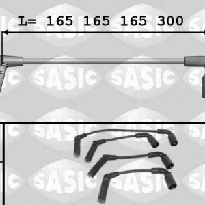 Nowy Zestaw przewodów zapłonowych SASIC 9286055