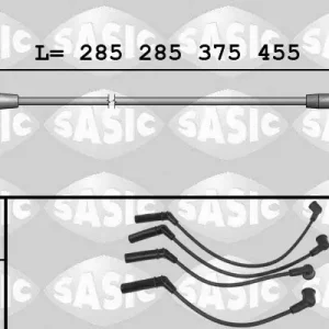 Hit cenowy Zestaw przewodów zapłonowych SASIC 9286059