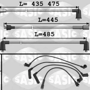 Obniżka ceny Zestaw przewodów zapłonowych SASIC 9286063
