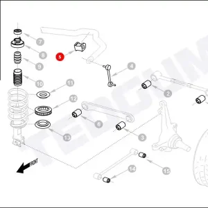 Poduszka stabilizatora TEDGUM 00391019 G56428156A Premium