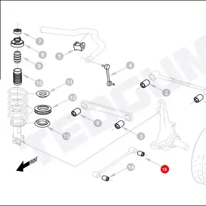 Silentblok drążka TEDGUM 00390746 Dostępne od ręki