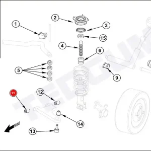 Silentblok wahacza TEDGUM 00390386 KA1034470 Dodaj do koszyka