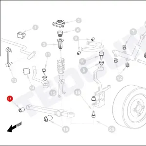 Ekspresowa dostawa Silentblok wahacza TEDGUM 00390115 GJ6A34470B