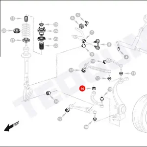 Silentblok wahacza TEDGUM 00371343 60675744 Zamów dziś