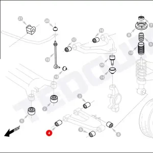 Zamów dziś Silentblok wahacza TEDGUM 00313733 133246