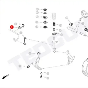 Darmowa dostawa Poduszka stabilizatora TEDGUM 00286887 548121C000