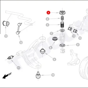 Kup online Poduszka amortyzatora TEDGUM 00281950 5461029000