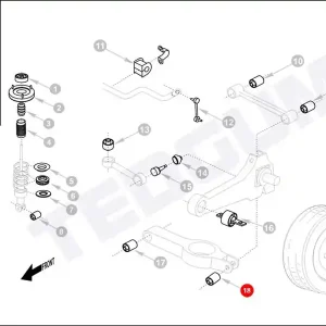 Bezpieczne zakupy TULEJA DRAŻKA TYLNEGO HYUNDAI