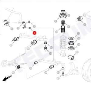 Guma łącznika stabilizatora TEDGUM 00267257 52316SP0000 Darmowy zwrot