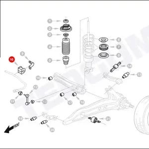Tylko do końca tygodnia Poduszka stabilizatora TEDGUM 00266914 52315SK3010