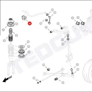 Ekspresowa dostawa Poduszka stabilizatora TEDGUM 00262112 51306S84A01