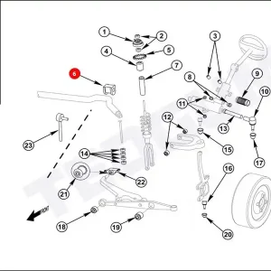 Darmowy zwrot Poduszka stabilizatora TEDGUM 00261962 51306SR3000