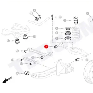 Dodaj do koszyka Silentblok drążka poprzecznego TEDGUM 00225989 1214290