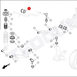 Szybka dostawa Poduszka stabilizatora TEDGUM 00165817 4571206000