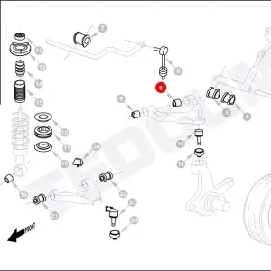 Wybór klientów Silentblok wahacza TEDGUM 00163295 54506B9500