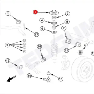 Nowość Poduszka amortyzatora TEDGUM 00163817 96225638