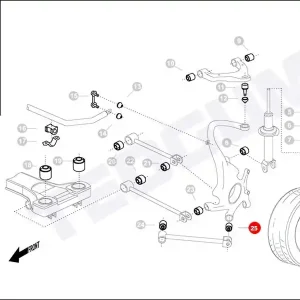 Super okazja Silentblok drążka tylnego TEDGUM 00125307