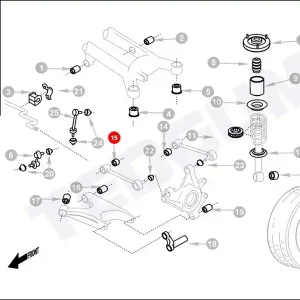 Tuleja wahacza tylnego TEDGUM 00083914 33321090746 Okazja