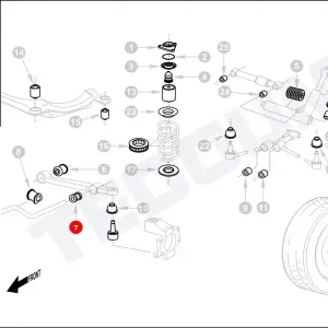 Niska cena Silentblok wahacza TEDGUM 00059494 4A0407181A
