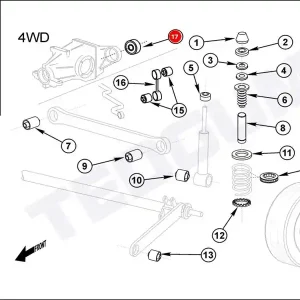 Zamów teraz PODUSZKA TYLNEGO MOSTU AUDI