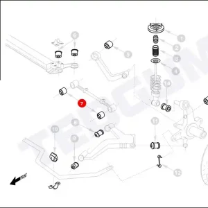 Zniżka Silentblok wahacza TEDGUM 00021404