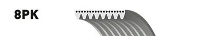 Zamów teraz Pasek wielorowkowy GATES 8PK1289ES 1139970192